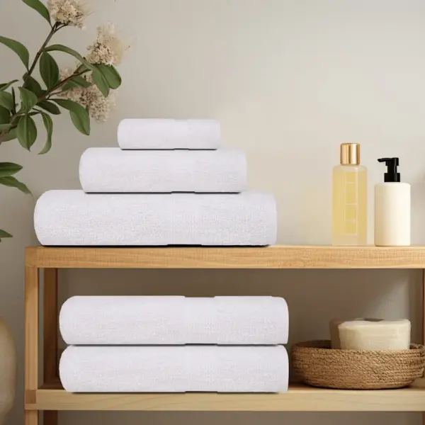 Saunalinad FROGN, 2 tk, valge, 80 x 200 cm, 100% puuvill, 360 g/m² – 3