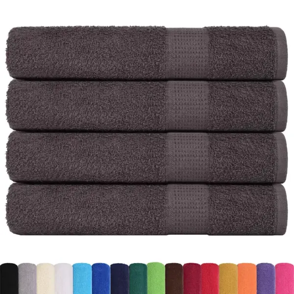 Saunalinad FROGN 4 tk, antratsiithall, 80 x 200 cm, 100% puuvill, 360 g/m² - 2