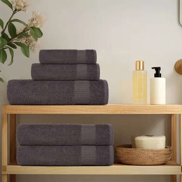 Saunalinad FROGN 4 tk, antratsiithall, 80 x 200 cm, 100% puuvill, 360 g/m² - 3