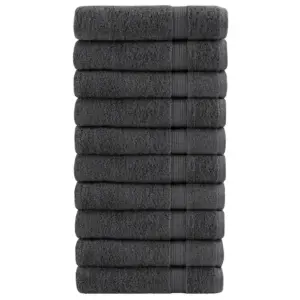 Saunalinade komplekt SOLUND, 10 tk, antratsiithall, 100 x 150 cm, 600 gsm