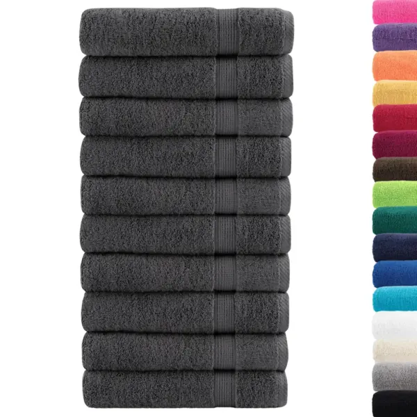 Saunalinade komplekt SOLUND, 10 tk, antratsiithall, 100 x 150 cm, 600 gsm – 2