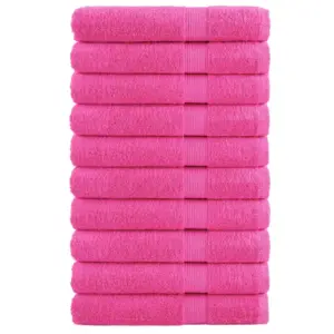 Saunalinade komplekt SOLUND, 10 tk, roosa, 80 x 200 cm, 100% puuvill, 600 gsm