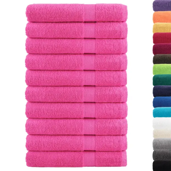 Saunalinade komplekt SOLUND, 10 tk, roosa, 80 x 200 cm, 100% puuvill, 600 gsm - 2
