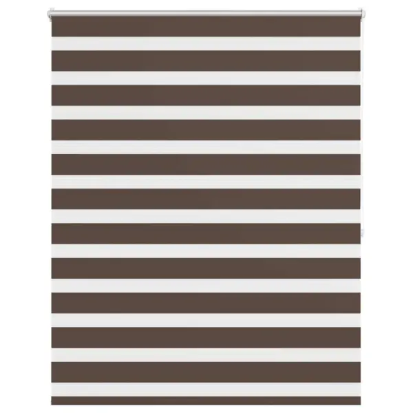 Sebraruloo läbipaistvate ja pimendavate triipudega, 140 x 175 cm, kohvivärvi, 100% polüester – 2