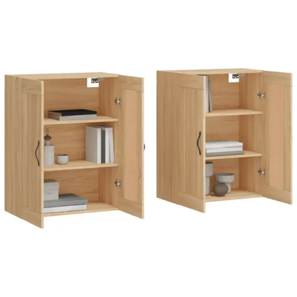 Seinakapid 2 tk, Sonoma tamm, tehispuit, 69,5 x 34 x 90 cm - 3