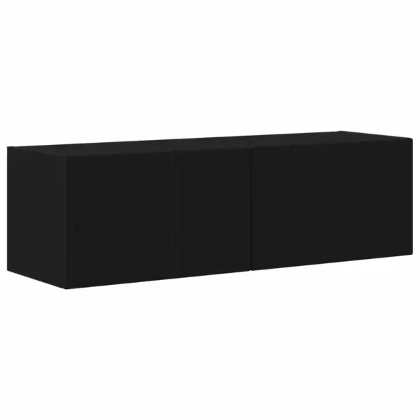 Seinakinnitusega TV-kappide komplekt, 5-osaline, must - 5