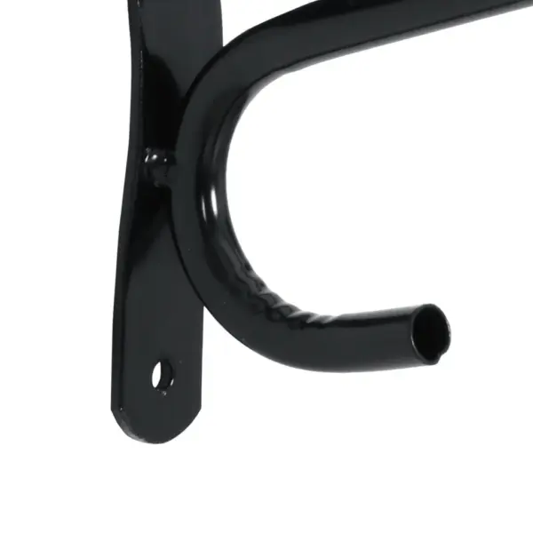 Seinale kinnitatav sadularaam, must pulbervärvitud raud, 57 x 22,5 x 30 cm – 8