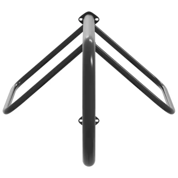 Seinale kinnitatav sadularaam, must, pulbervärvitud raud, 70 x 41 x 31,5 cm – 4