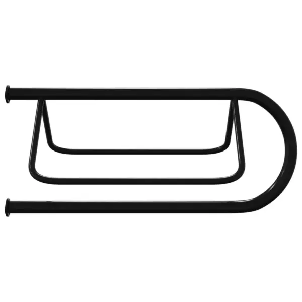 Seinale kinnitatav sadularaam, must, pulbervärvitud raud, 70 x 41 x 31,5 cm – 5