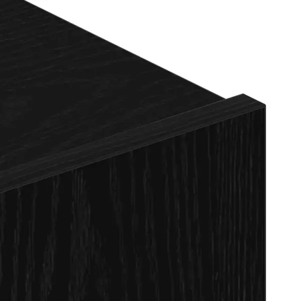 Seinale kinnitatav TV-kapikomplekt, 6-osaline, musta tamme toonis tehispuit – 8