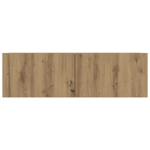 Seinale kinnitatavad telerikapid 2 tk, käsitöötamm, tehispuit, 100 x 30 x 30 cm, allatõmmatavate ustega – 5