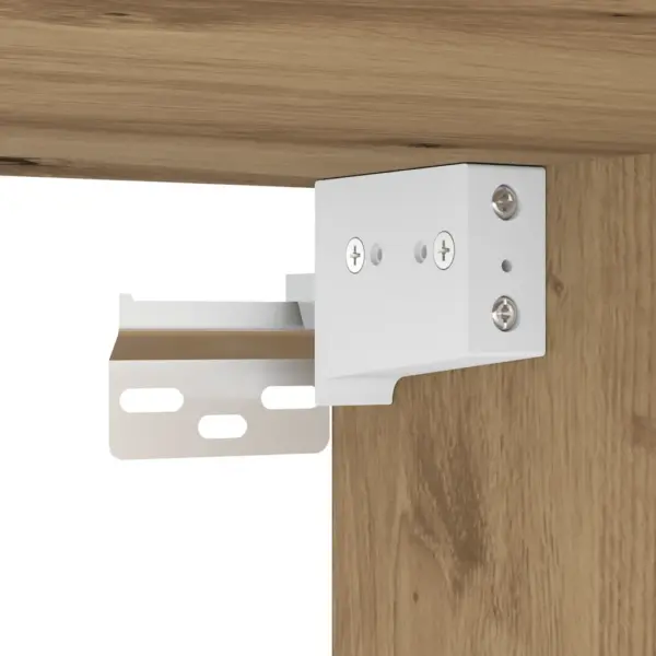 Seinale kinnitatavad telerikapid 2 tk, käsitöötamm, tehispuit, 100 x 30 x 30 cm, allatõmmatavate ustega – 8