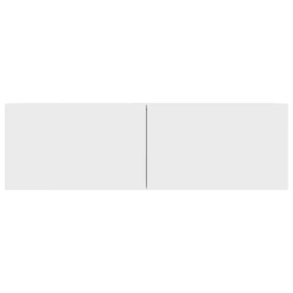 Seinale kinnitatavad telerikapid, 3 tk, valge tehispuit, 100 x 30 x 30 cm – 5
