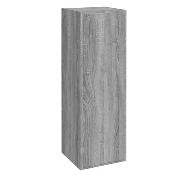 Seinale paigaldatav seinakapikomplekt, 8 osa, hall Sonoma tamm, tehispuit - 5