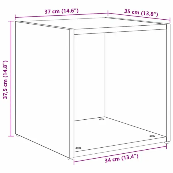 Seinale paigaldatav TV-kapikomplekt, 8-osaline, vana puit, tehispuit – 9