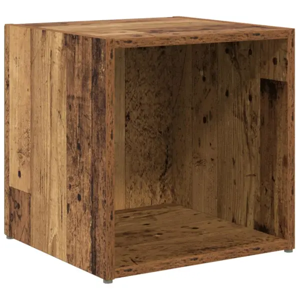 Seinale paigaldatav TV-kappide komplekt, 6 osa, vana puit viimistlus, tehispuit – 5