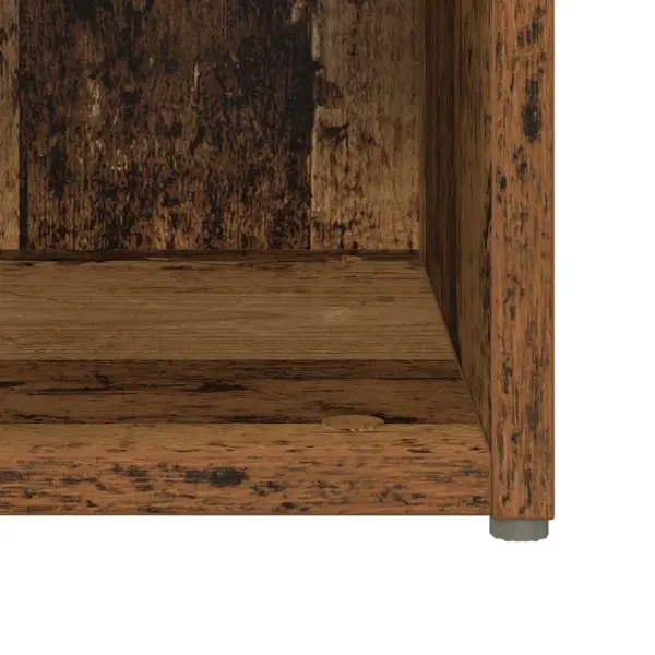 Seinale paigaldatav TV-kappide komplekt, 6 osa, vana puit viimistlus, tehispuit – 7