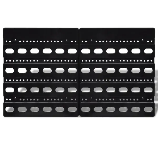 Seinalekinnituv hoiukarpide komplekt garaaži, 30 tk, punane ja sinine, polüpropüleen – 2