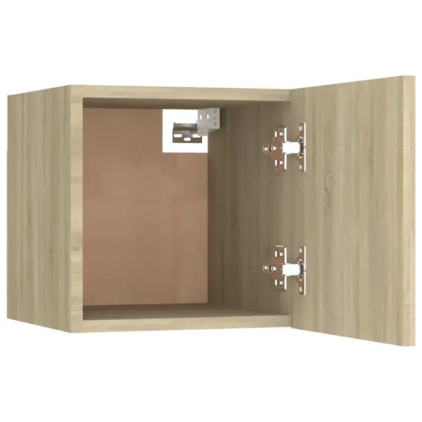 Seinapealne öökapp sonoma tamme toonis, tehispuit, 30,5 x 30 x 30 cm - 4