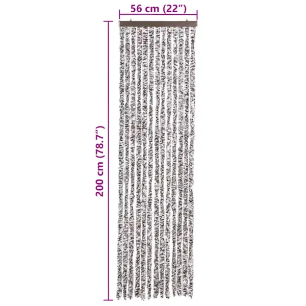 Šenillist putukakardin uksele, pruun ja beež, 56 x 200 cm – 7