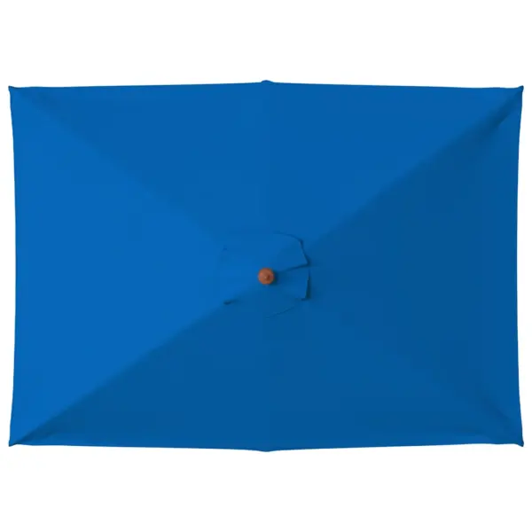 Sinine aia päevavari bambus- ja lehtpuupostiga, 150 x 200 cm - 4