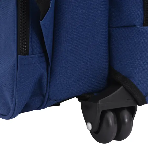 Sinine kokkupandav mitmeotstarbeline lemmikloomakäru rataste ja õlarihmadega, kuni 10 kg – 6