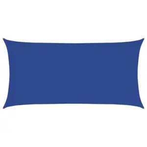 Ristkülikukujuline HDPE päikesepuri, sinine, 4 x 7 m, 160 g/m²