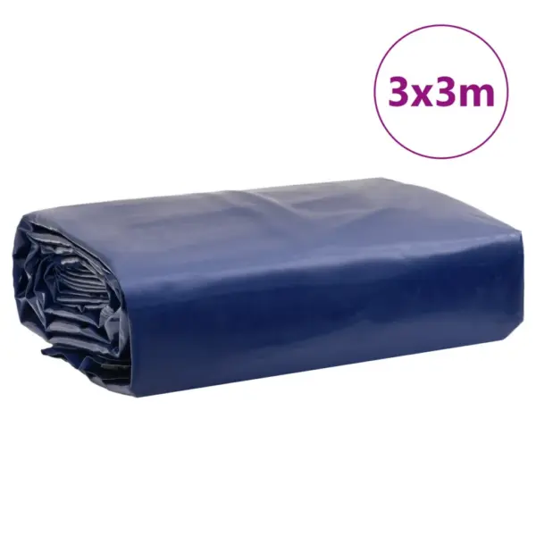 Raske PVC present välistingimustes katmiseks, sinine, 3 x 3 m, 650 g/m² – 9