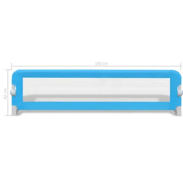 Voodiäär väikelapse voodile allalastava küljega, 2 tk, sinine, 150 x 42 cm – 7