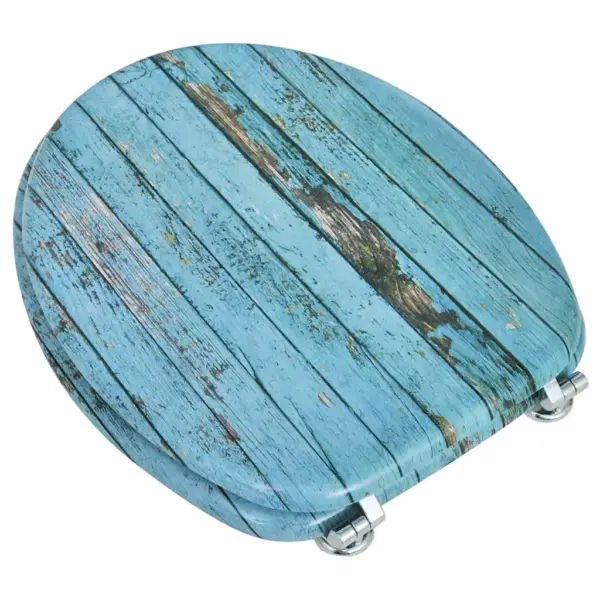 Sinise vana puit disainiga WC-prill-laud, MDF, universaalne – 3