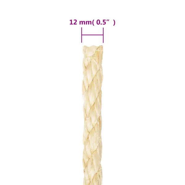 Sisalnöör 12 mm, 25 m rull, 100% looduslik sisal – 4