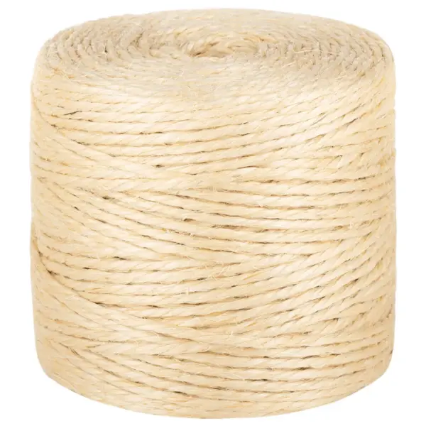 Sisalnöör 4 mm, 500 m rull, 100% looduslik sisal, pruun – 2