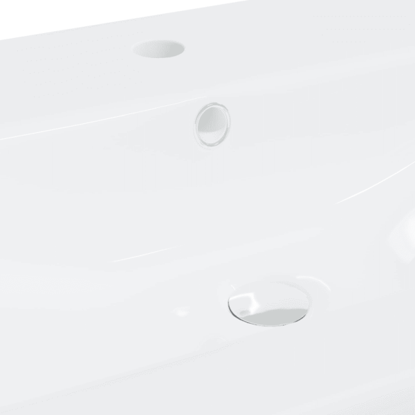 Sisseehitatav vannitoavalamu kraaniga, keraamika, valge, 61 x 39 x 18 cm – 9