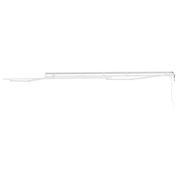 Sissetõmmatav terrassimarkiis puldiga, valge alumiinium, 400 x 350 cm – 6