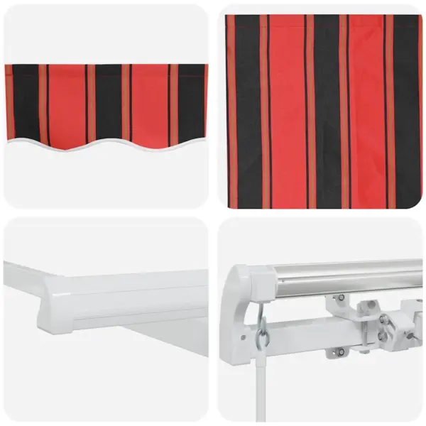 Sissetõmmatav terrassivarikatus oranž-pruun 600 x 300 cm – 8