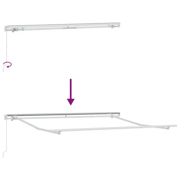 Sissetõmmatav terrassivarikatus oranž-pruun 600 x 300 cm – 9
