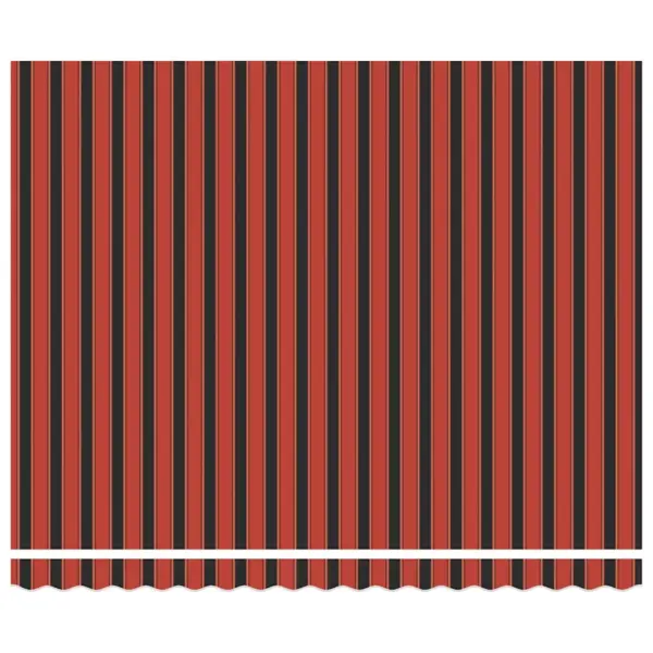 Sissetõmmatav terrassivarikatus LED-valgustusega, oranž-pruun, käsitsi, 400 x 350 cm, ilmastikukindel kangas – 7