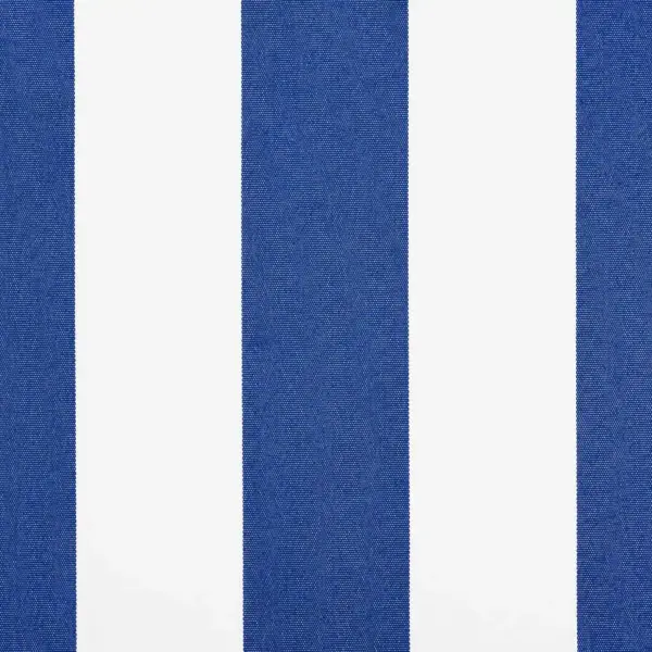 Sissetõmmatav terrassivarikatus, sinine-valge, seinale kinnitatav, käsitsi, polüester ja metall, 500 x 300 cm – 6