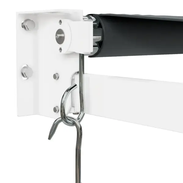 Sissetõmmatav seinale kinnitatav varikatus, antratsiithall, 4,5 x 3 m, pulbervärvitud alumiiniumraam – 7