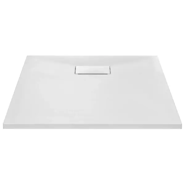 Madala lävega SMC dušialus, libisemiskindel, valge, 90 x 70 cm – 3