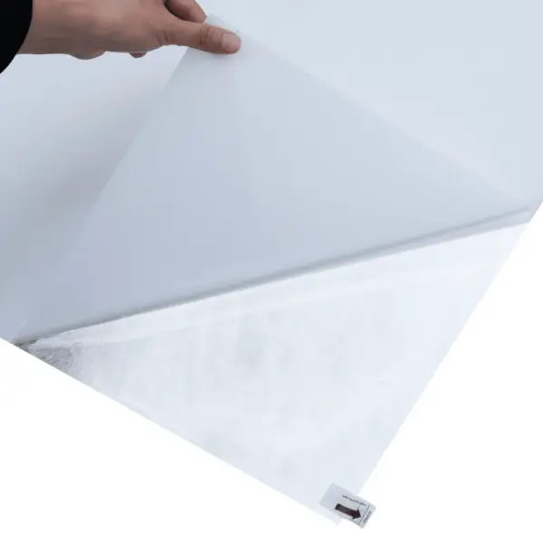 Staatiline jäätunud aknakile privaatsuseks, mattvalge PVC, 45 x 500 cm - 6