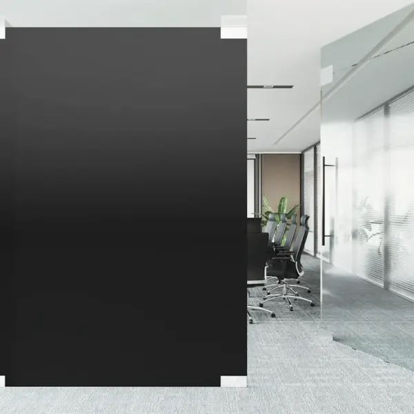 Staatiline jäätunud must aknakile, PVC, 90 x 2000 cm, 5 tk - 3