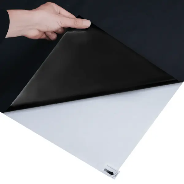 Staatiline jäätunud must aknakile, PVC, 90 x 2000 cm, 5 tk - 10