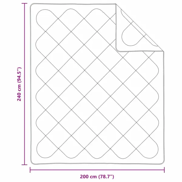 Suve tekk 240 x 200 cm padjadega, 3-osaline komplekt, valge mikrofiiber – 8