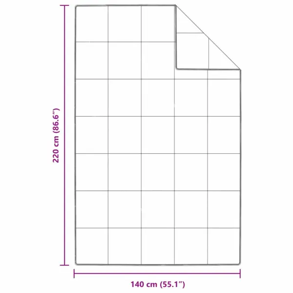 Suvine udusule- ja suletekk padjaga, kastitikk, valge, 140 x 220 cm – 8