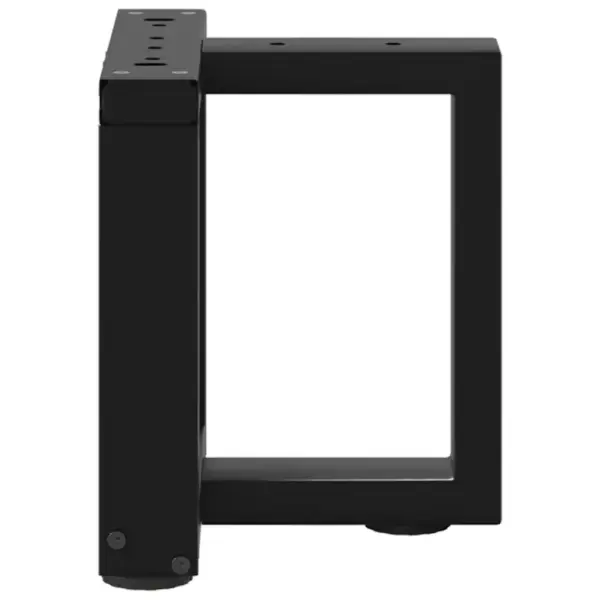 T-kujulised kohvilaua jalad, 2 tk, must pulbervärvitud teras, 30 x 25 x (30-31) cm – 3