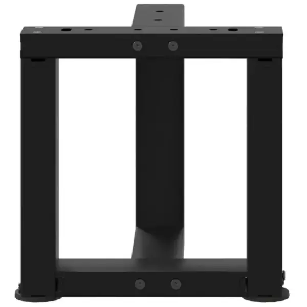 T-kujulised kohvilaua jalad, 2 tk, must pulbervärvitud teras, 30 x 25 x (30-31) cm – 5