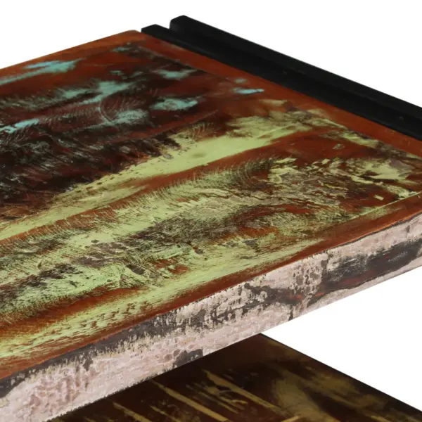 Industriaalstiilis taaskasutatud puidust telerikapp, 3 sahtlit, 120 x 30 x 40 cm – 3