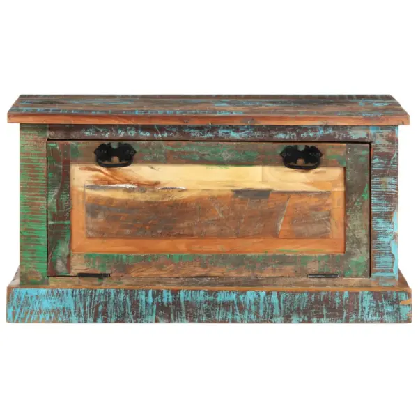 Kingapink hoiuruumiga, taaskasutatud puit, mitmevärviline, 85 x 40 x 45 cm – 2