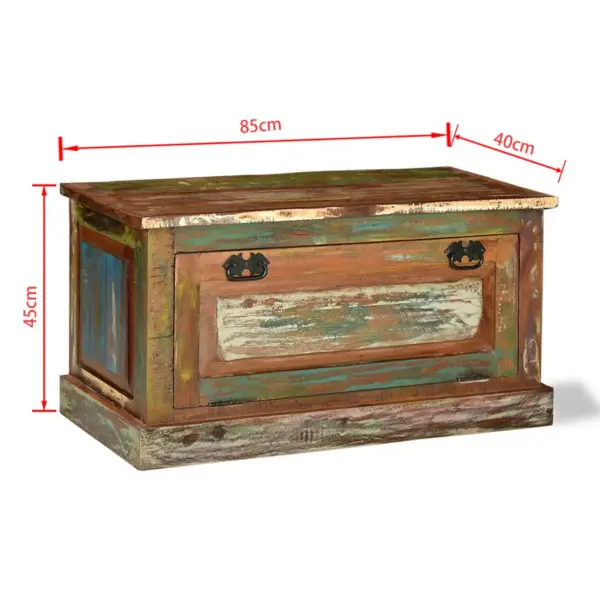 Kingapink hoiuruumiga, taaskasutatud puit, mitmevärviline, 85 x 40 x 45 cm – 12